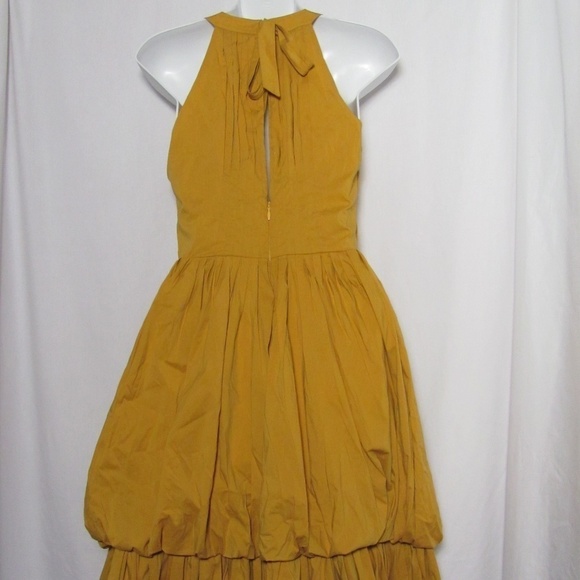 Tracy Reese Dress Yellow Pouf Hem Size 0  SALE - Picture 2 of 4